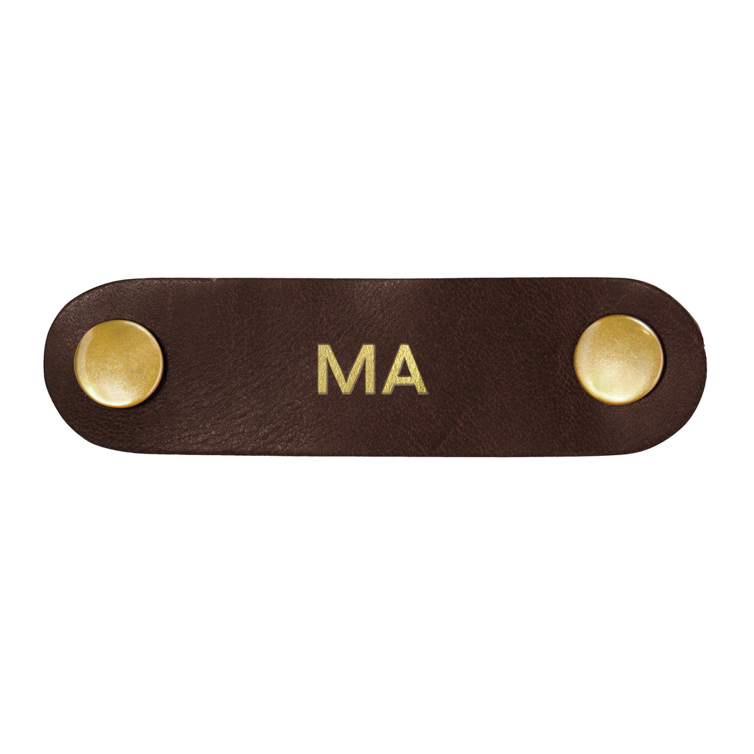 Personalized Leather Cord Keeper - SET OF 3