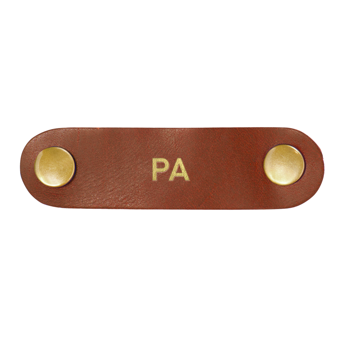 Personalized Leather Cord Keeper - SET OF 3