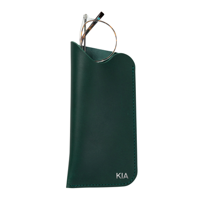 Personalized Leather Sunglass Case