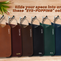 Personalized Leather Sunglass Case