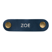 Personalized Leather Cord Keeper - SET OF 3
