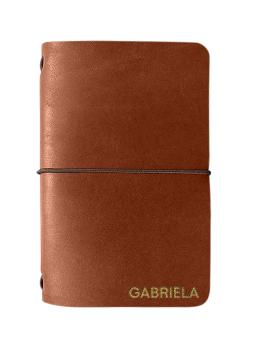 Refillable Small Notebook Sleeve with Stretch Cord | Handmade in the USA