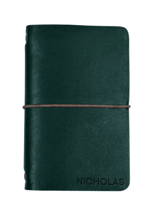 Refillable Small Notebook Sleeve with Stretch Cord | Handmade in the USA
